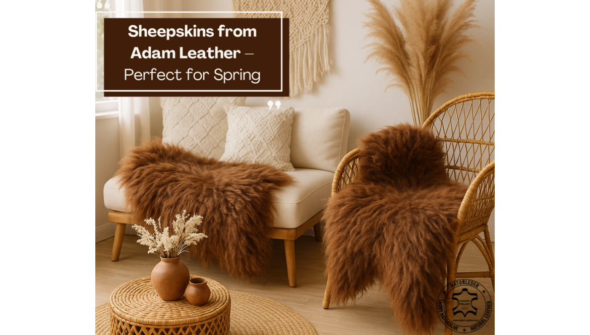 Saueskinn fra Adam Leather – perfekt for våren